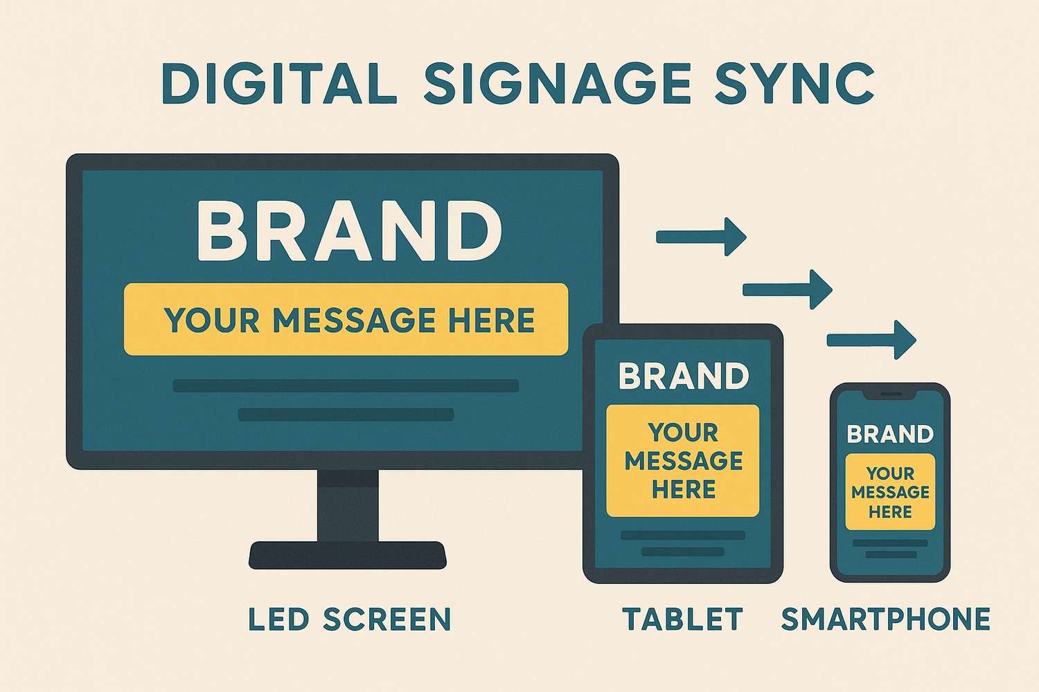 écosystème de plateforme d'affichage numérique chart plat
