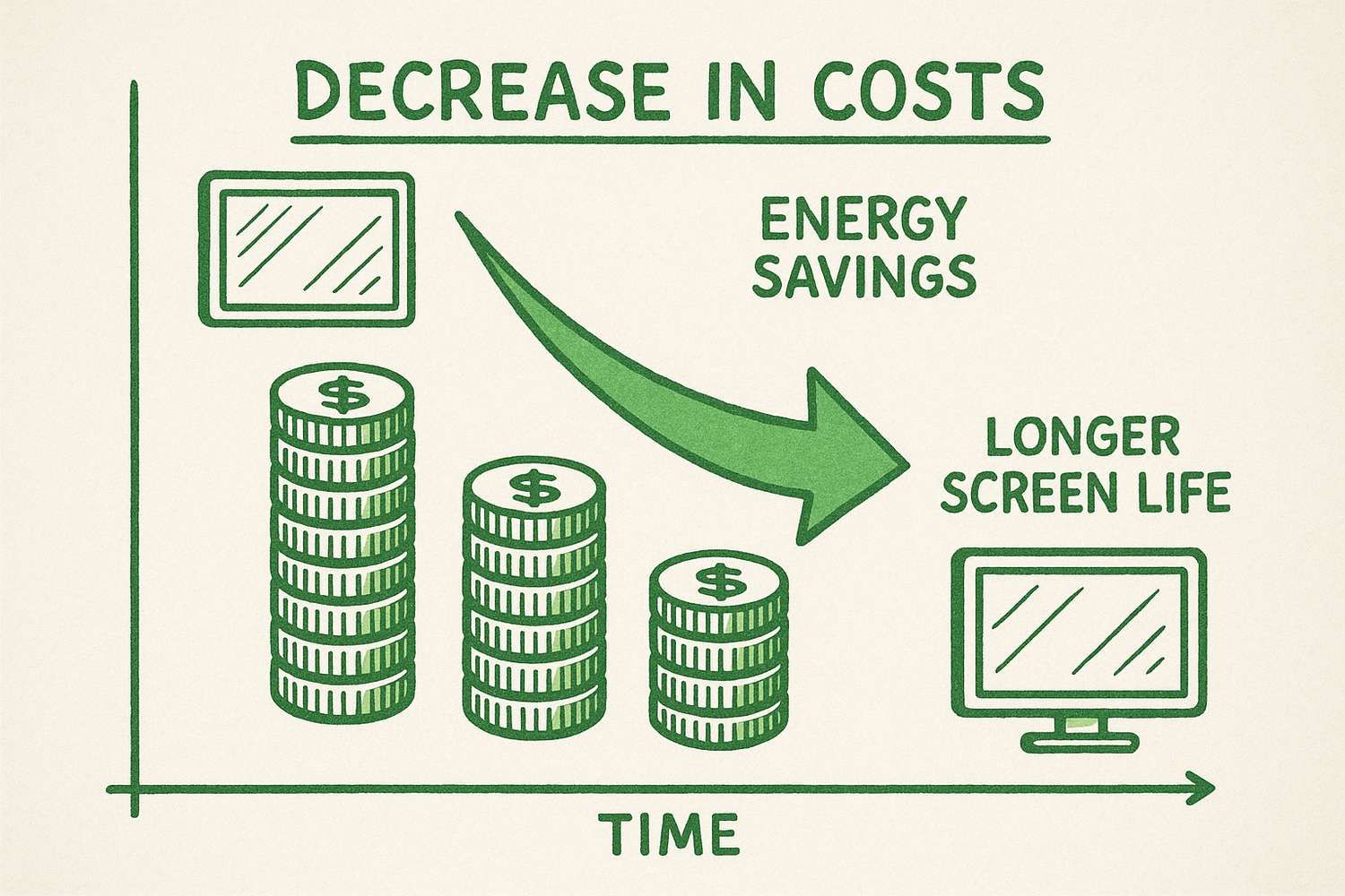 diagramme matériel affichage dynamique