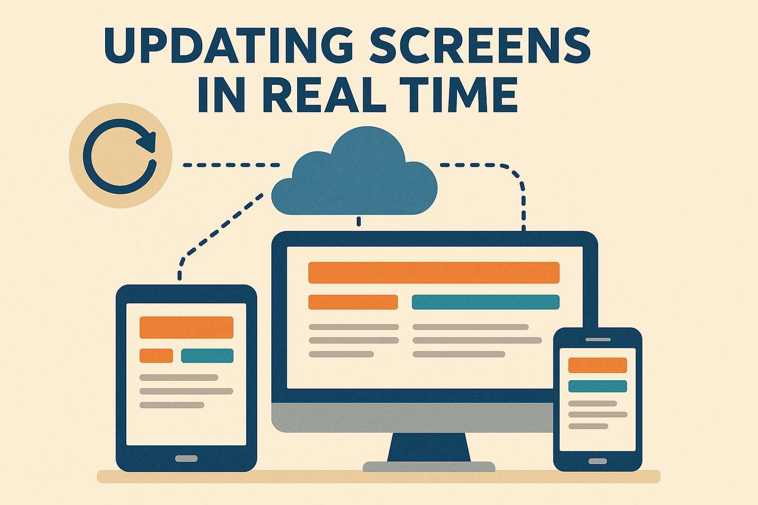 Mise à jour des écrans en temps réel