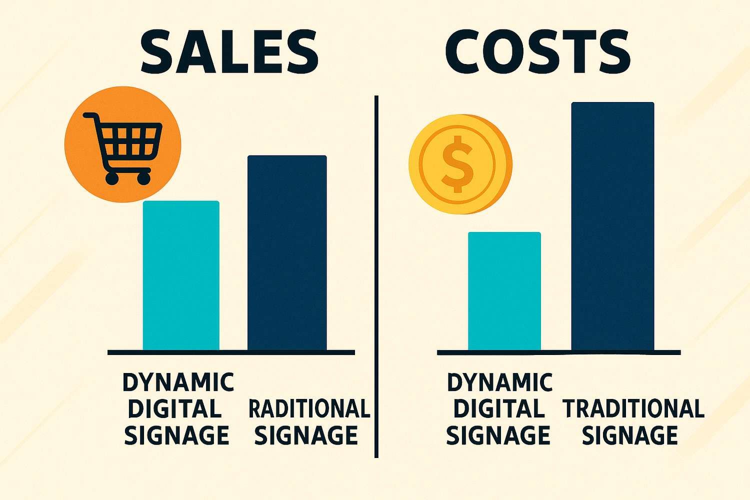 Infographic: Sales impact vs costs