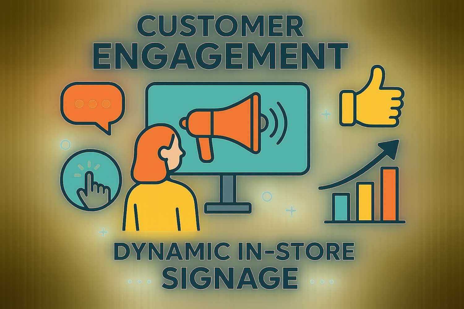 Infographie engagement client plv dynamique
