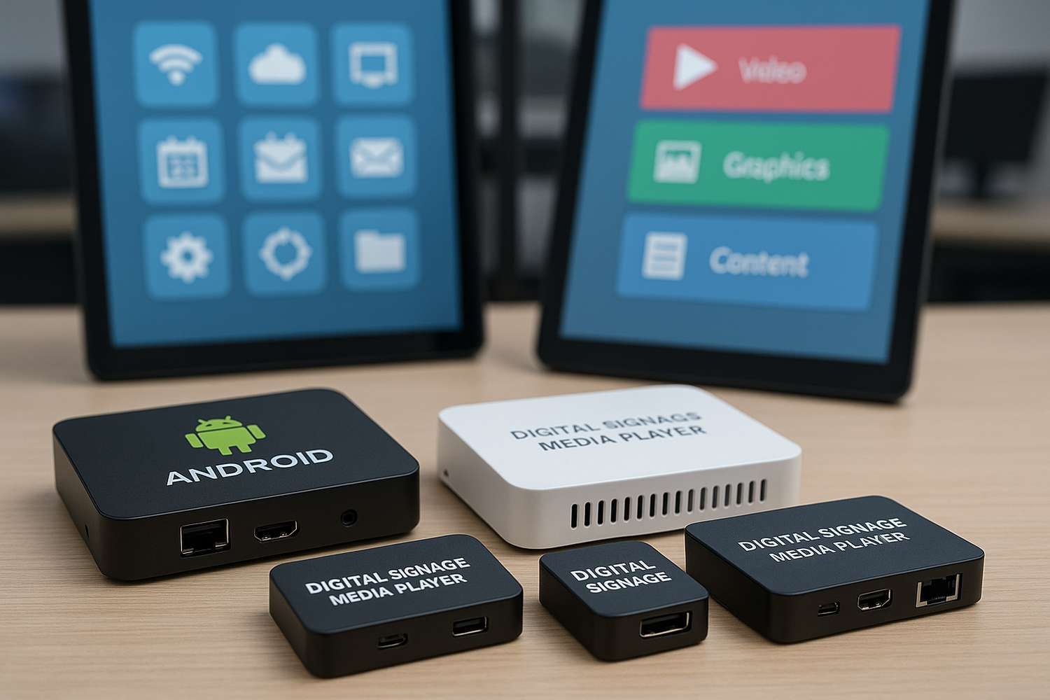Digital signage player devices